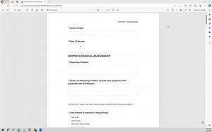 Adult Psychosocial Assessment Walkthrough