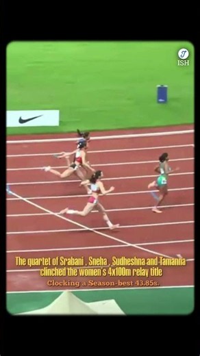 THE MOMENT THEY WON! India 4x100m Relay Women 🇮🇳