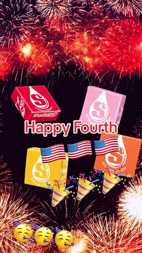 This is *exactly* what happens inside your mouth when you eat a Starburst on the #FourthOfJuly. 🎆🎇