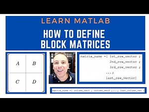 How to define block matrices