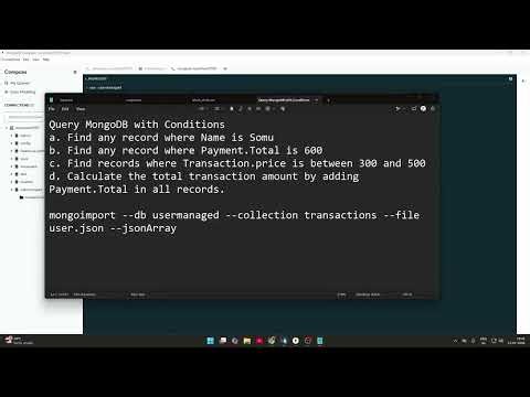 MongoDB Query Operations | find( ), findOne( ), Aggregate | MERN Lab Experiment 2 | VTU