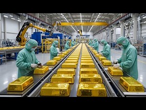 Inside Gold Bar Casting Factory | Complete Gold Bar Manufacturing Process