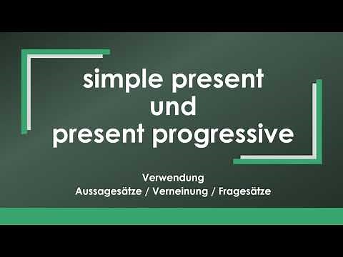 English: simple present and present progressive