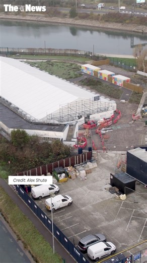 Birds eye footage of the Hilsea Lido site as the multi-million pound regeneration project continues. | The News, Portsmouth