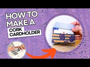 Sewing Cork 17 - How to Make a CardHolder with Natural Cork Fabric | Step-by-Step Tutorial