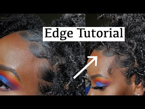 How To Lay Your Edges | Style Factor Edge Booster Pomade | Natural Hair | Edge Tutorial