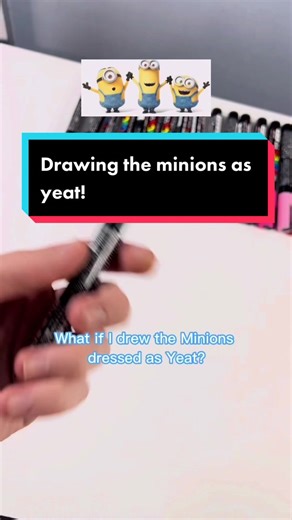 Drawing Minions Dressed as Yeat Art Sketch
