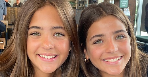 ‘Most beautiful twins in the world’ are now stunning young teens