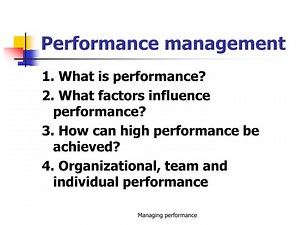 Performance management - SlideServe
