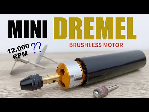 Ukuran boleh kecil tapi kecepatannya 12.000 rpm?? DIY mini dremel pake Dinamo Brushless