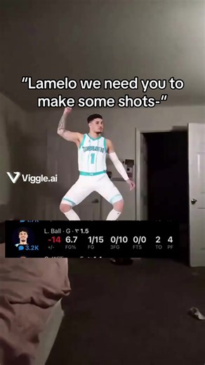 Bro shot his height 😭 #lameloball #nba #viggleai | LaMelo Ball