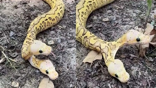 Viral Video: సృష్టిలో చిత్రం ఈ కొండ చిలువ.. రెండు తలలతో అడవిలో చక్కర్లు..