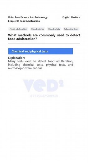 Food Adulteration Detection Methods