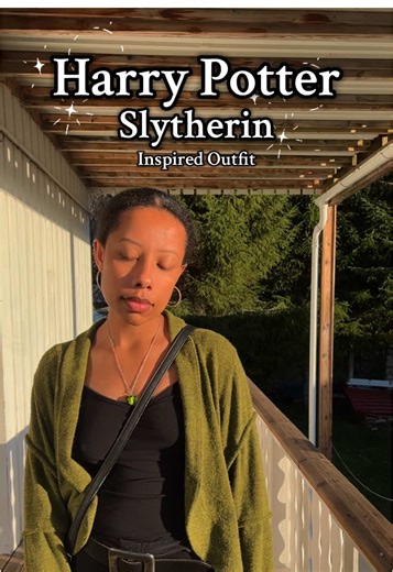 🐍✨Slytherin Inspired Everyday Outfit✨🐍 #harrypotter #slytherin #potterhead #OOTD #outfitinspiration