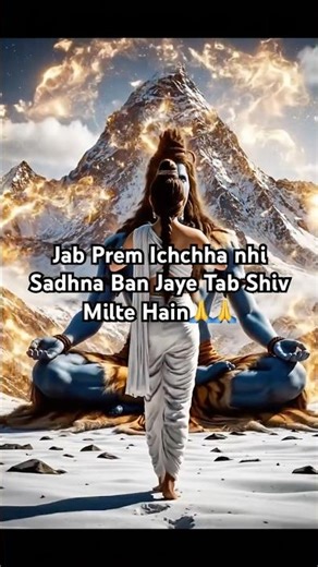 जब प्रेम इच्छा नहीं, साधना बन जाए… तब शिव मिलते हैं।”🙏 #ShivParvati#Mahadev#ParvatiMaa