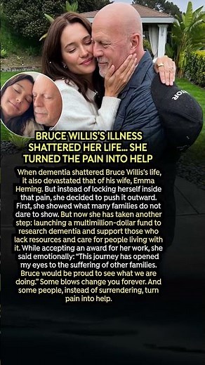 BRUCE WILLIS’S ILLNESS SHATTERED HER LIFE… SHE TURNED THE PAIN INTO HELP