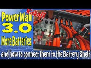 PowerWall 3.0: connecting more batteries to the Battery Shelf. Biggest upgrade yet!