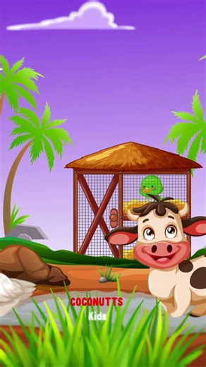 Bebek berenang renang dan sapi merendam disungai #laguanak #kartunanak