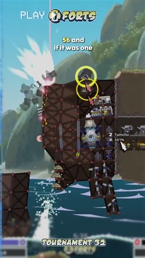 Suffering a ONE tick oribital hit | Forts #gameplay