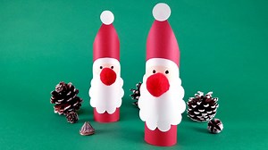 北欧風サンタ人形の作り方〜トイレットペーパーの芯で作れる！
