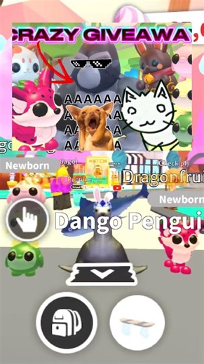 CRAZY ADOPT ME GIVEAWAY! DANGO, DRAGONFRUIT FOX + MORE! #adoptme #roblox #giveaway #free #fyp #hey