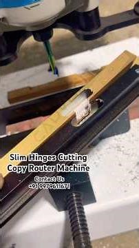 20MM Slim Profile Hingies Cutting / Auto Hingies In Portable Copy Router #shortsfeed #shortviral