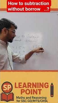 Subtraction Without Borrow | Mental Math Made Simple for Students! #maths #education #mathstricks