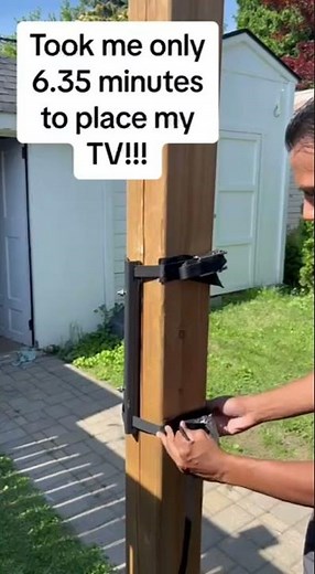 Pergola Outdoor TV Setup