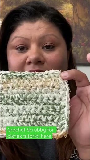 Crochet scrubby for your dishes tutorial