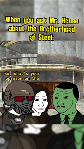 Mr. House Explains the Brotherhood of Steel in Fallout
