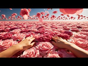 ASMR floating flowers meditation