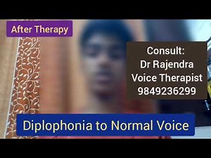 High Pitch, Diplophonia Voice improved to Normal Voice in a teenage male with Online Voice Therapy