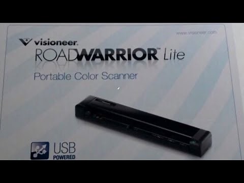 Unboxing Visioneer RoadWarrior Lite portable color scanner