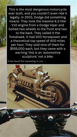 The Motorcycle With a Viper V10 Engine 🏍️🔥