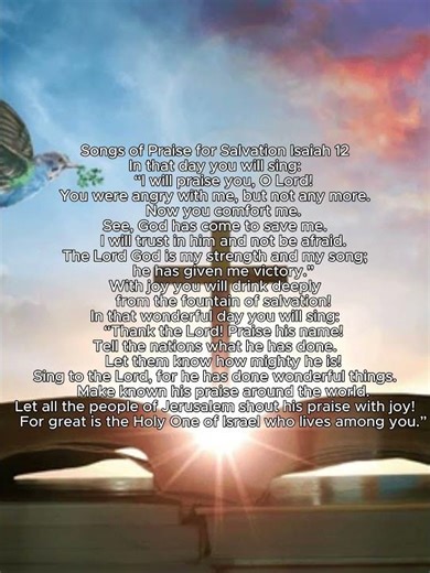 Isaiah 12 Songs of Praise for Salvation NLT