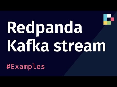 Redpanda Kafka stream of financial data (Examples)