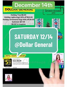 13K views · 211 reactions | Here is just some information about the Christmas tree sale today at the Dollar General. I told you guys I would let you know about the $15 trees today.#liztheclearancequeen #hopeyouscore✌ #dealsoftheweek #christmasgiftideas #christmassavings #legos #deals #dollargeneral #dollargeneralcouponing #couponing #3daysale | Liz the Clearance Queen | Facebook