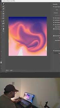How to create abstract gradient background in adobe photoshop #video #tutorial #photoshop