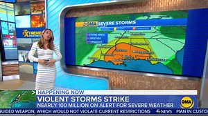 Severe weather threat moves into Deep South and threatens East Coast over holiday weekend. https://gma.abc/2ZjJVJy | Good Morning America