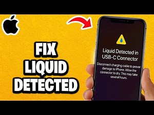How To Fix Charging Not Available (Liquid Has Been Detected On iPhone) - Fastest Guide