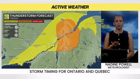 Storm timing: when severe weather will hit Ontario and Quebec