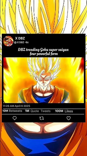 DBZ trending Goku super saiyan 🔥 four Ultimate powerful form #Goku shorts #shortvideo