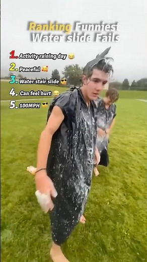 Ranking funniest water slide fails