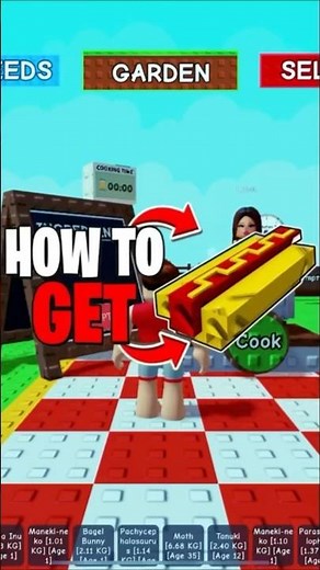 “Grow a Garden: How to Make a Hot Dog 🌭 (Easy Roblox Recipe!)”