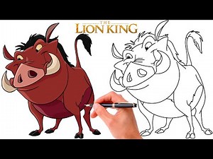 How To Draw PUMBAA From THE LION KING | The Lion King Drawing