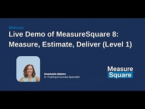 Takeoff Estimating with MeasureSquare 8 Commercial (LEVEL 1)