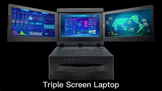 17.3 Inch Industrial Portable Computer with ATX Motherboard I5 I7 I9 Laptop Multi-Screen in Stock