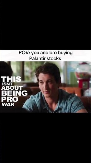 POV: You and your bro buying $PLTR like it’s obvious and everyone else is late #stocks #investing