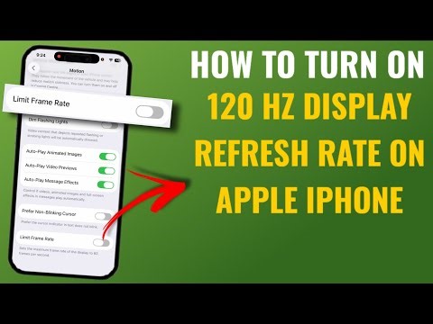 How To Turn On 120 Hz Display Refresh Rate On Apple iPhone | English