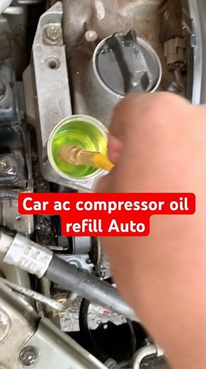 How to all time compressor oil refill This method,